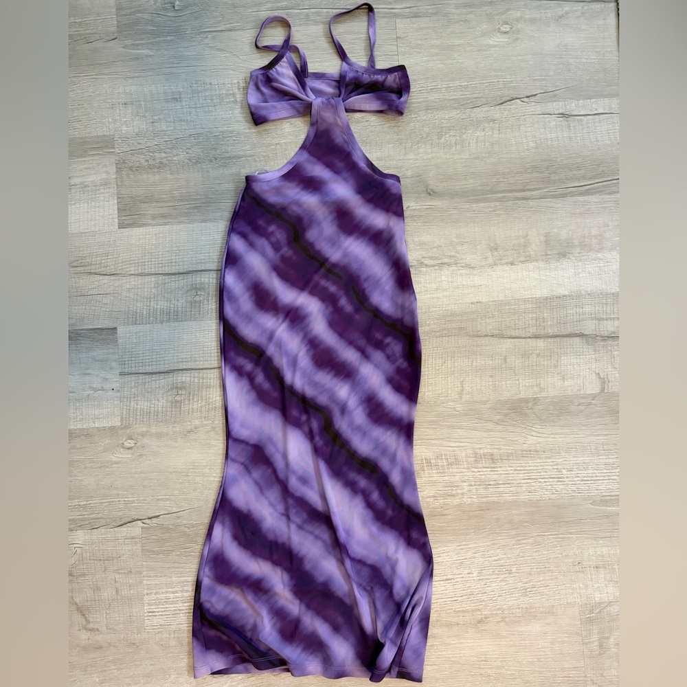Cult Gaia Purple Tie-Dye Dress